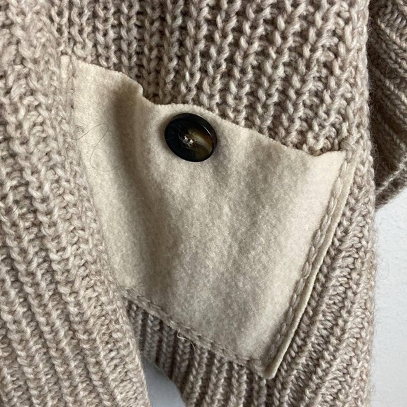 Anthropologie MOTH Westwind Turtleneck Poncho Sweater Wool Alpaca Blend Boho - Picture 15 of 15